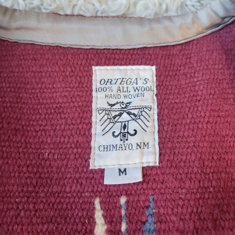 Vintage Ortega’s Chimayo Wool Vest Medium Unisex - Picture 7 of 7